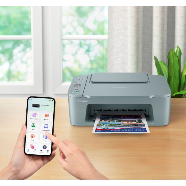 Canon PIXMA TS3752i WLAN-Farb-Multifunktionssystem Fotodrucker, Blaugrau – Bild 8