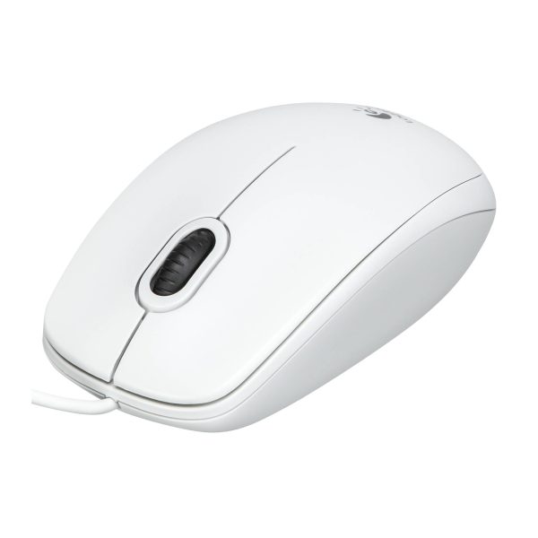 Logitech B100 Optical USB Mouse white OEM – Bild 2