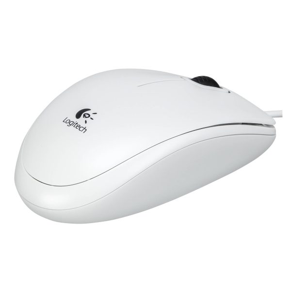 Logitech B100 Optical USB Mouse white OEM – Bild 3