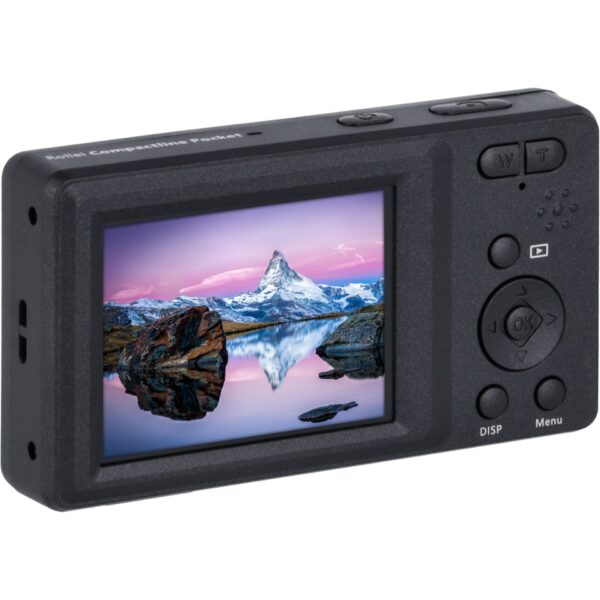 Rollei Compactline Pocket Digitalkamera Schwarz – Bild 5