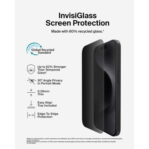 Belkin ScreenForce InvisiGlassAM Privacy 16/15/14 Pro OVA167hq – Bild 2