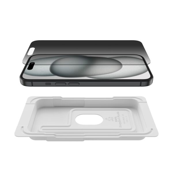 Belkin Screenforce Tempered Gl. Privacy iPhone 15/14Pro OVA147ZZ – Bild 3