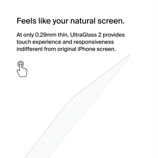 Belkin Screenforce Ultra Glass 2 antiba. iPhone 16/15/14Pro – Bild 5