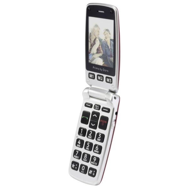 Doro Primo 413 Großtasten-Klapphandy Rot / Rentner-Telefon – Bild 2