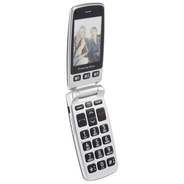 Doro Primo 413 Großtasten-Klapphandy Schwarz