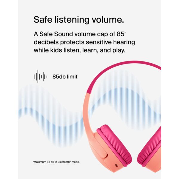 Belkin Soundform Mini-On-Ear für Kinder BT USB-C pi. AUD002btPKV3 – Bild 11