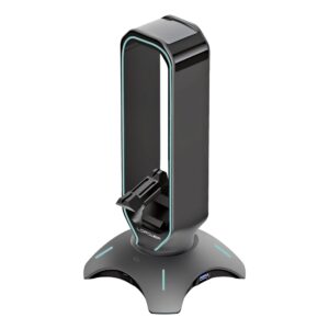 LC-Power LC-HUB-HEAD-BUNGEE USB 3.0 Hub, Kopfhörerhalter