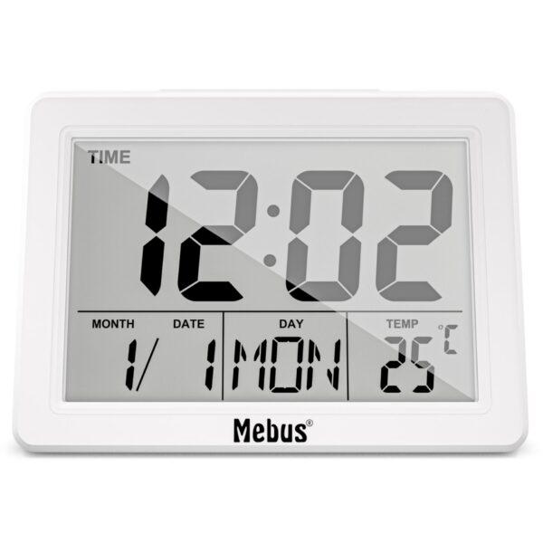 Mebus 25738 Quarz-Wecker, digital – Bild 3