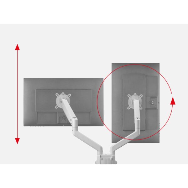 One for All Monitor Halterung Solid Dual White DM 4220 – Bild 12