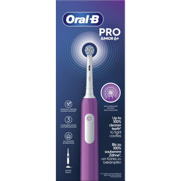 Oral-B Junior Base lila Kinderzahnbürste – Bild 3