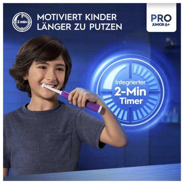 Oral-B Junior Base lila Kinderzahnbürste – Bild 7