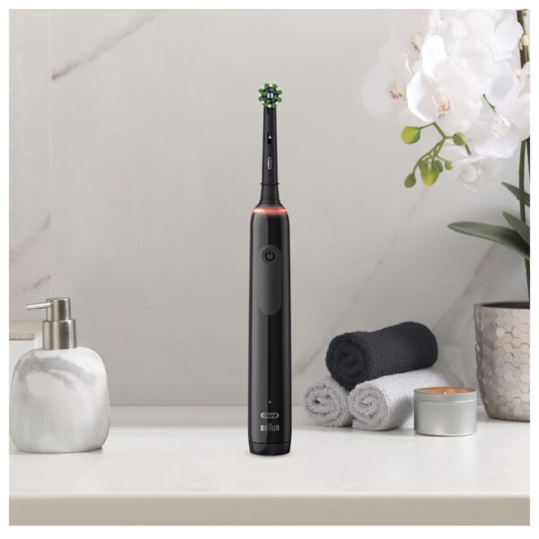 Oral-B PRO 3 3000 Cross Action Black Edition JAS 22 Elektrische Zahnbürste – Bild 4