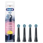 Oral-B iO Aufsteckbürsten Sanfte Reinigung BLACK 4er