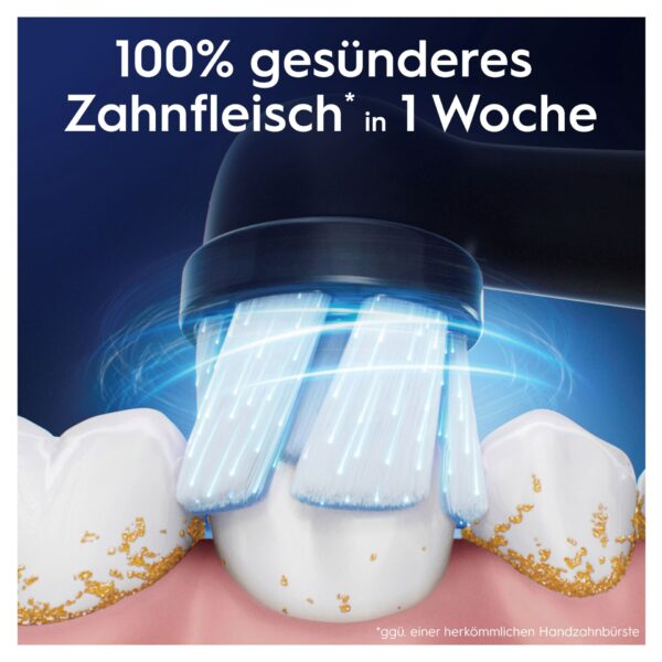 Oral-B iO Aufsteckbürsten Sanfte Reinigung BLACK 4er – Bild 3