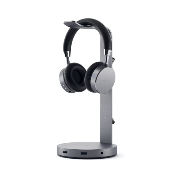 Satechi Aluminum Headphone Stand Hub space grey – Bild 6