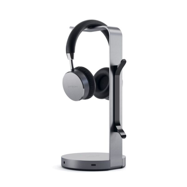 Satechi Aluminum Headphone Stand Hub space grey – Bild 7