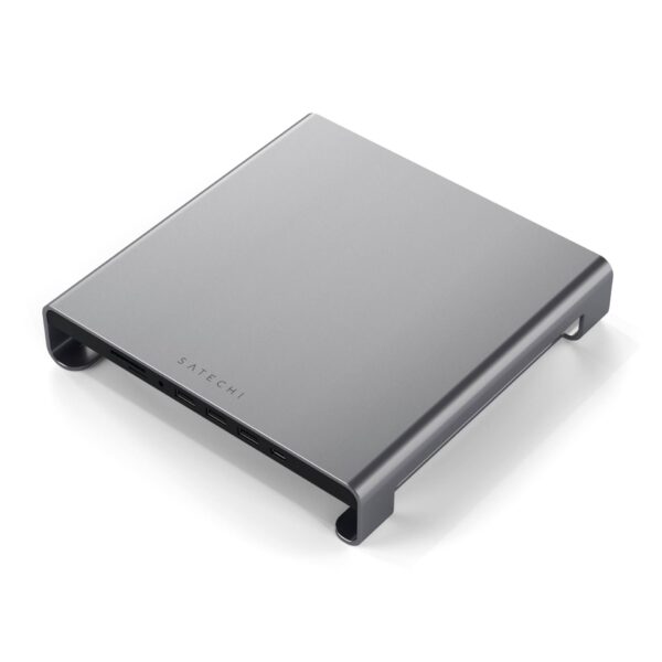 Satechi Aluminum Monitor Stand Hub for iMac space gray – Bild 2