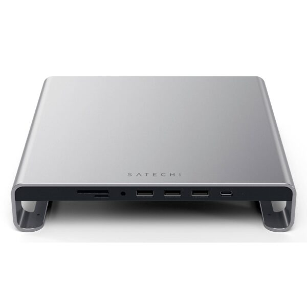 Satechi Aluminum Monitor Stand Hub for iMac space gray – Bild 5
