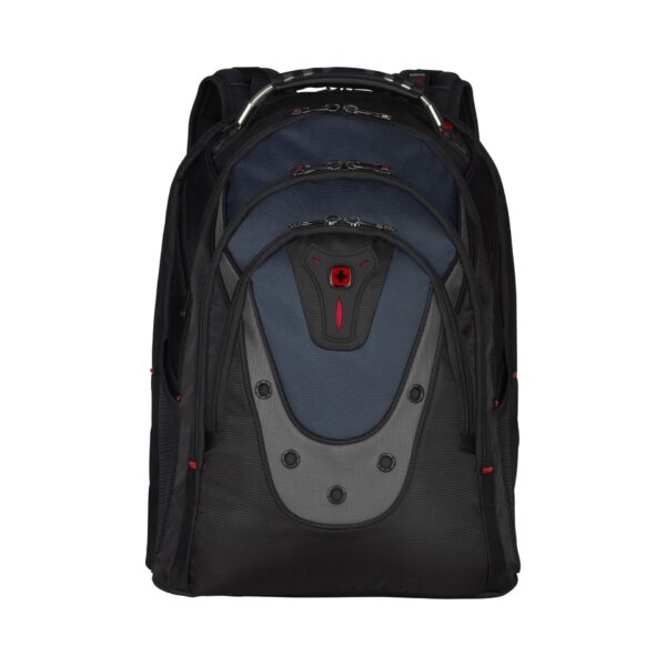 Wenger Ibex 17" bis 43,90 cm Laptop Rucksack schwarz / blau – Bild 2