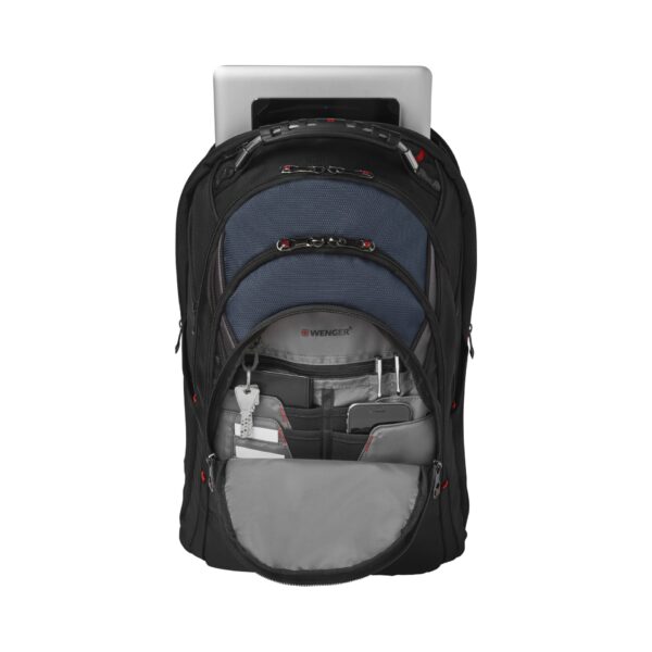 Wenger Ibex 17" bis 43,90 cm Laptop Rucksack schwarz / blau – Bild 5