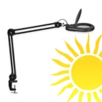 MAUL LED Lupenleuchte Viso mit Klemmfuß schwarz