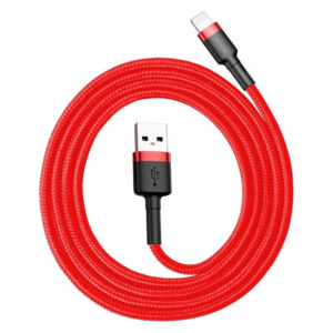 Baseus Cafule USB-Lightning-Kabel 2,4 A, 1 m (schwarz + rot)