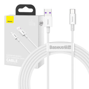 Baseus Superior Series Kabel USB zu USB-C, 66W, 2m (Weiß)