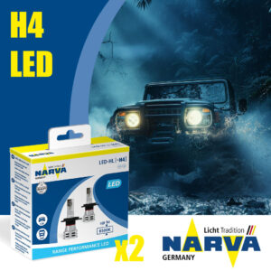 2 Stück H4 NARVA 12V+24V LED 6500K RPL2 NVA NOECE