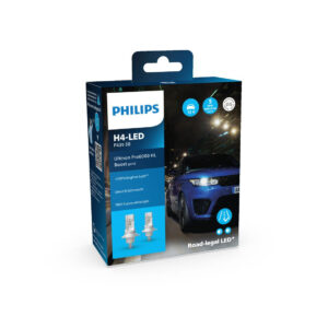 2 Stück H4 Philips 12V 18W Ultinon Pro6000 Boost Gen2 +300% mit Strassenzulassung