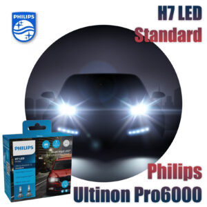 2 Stück H7 Philips 12V 16W Ultinon Pro6000 LED 5800K mit Straßenzulassung Standard