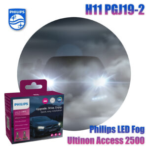2 Stück Philips LED H11 12V 20W PGJ19-2 Ultinon Access 2500 6000K NO ECE