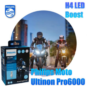 H4 Philips Moto 12V 18W Ultinon Pro6000 Boost Gen2 +300%