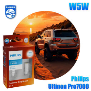 2 Stück Philips LED W5W 24V W2.1x9.5d Ultinon Pro7000 4000K NOECE
