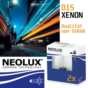 2 Stück D1S NEOLUX 35W PK32d-2 Xenon Softcover Box