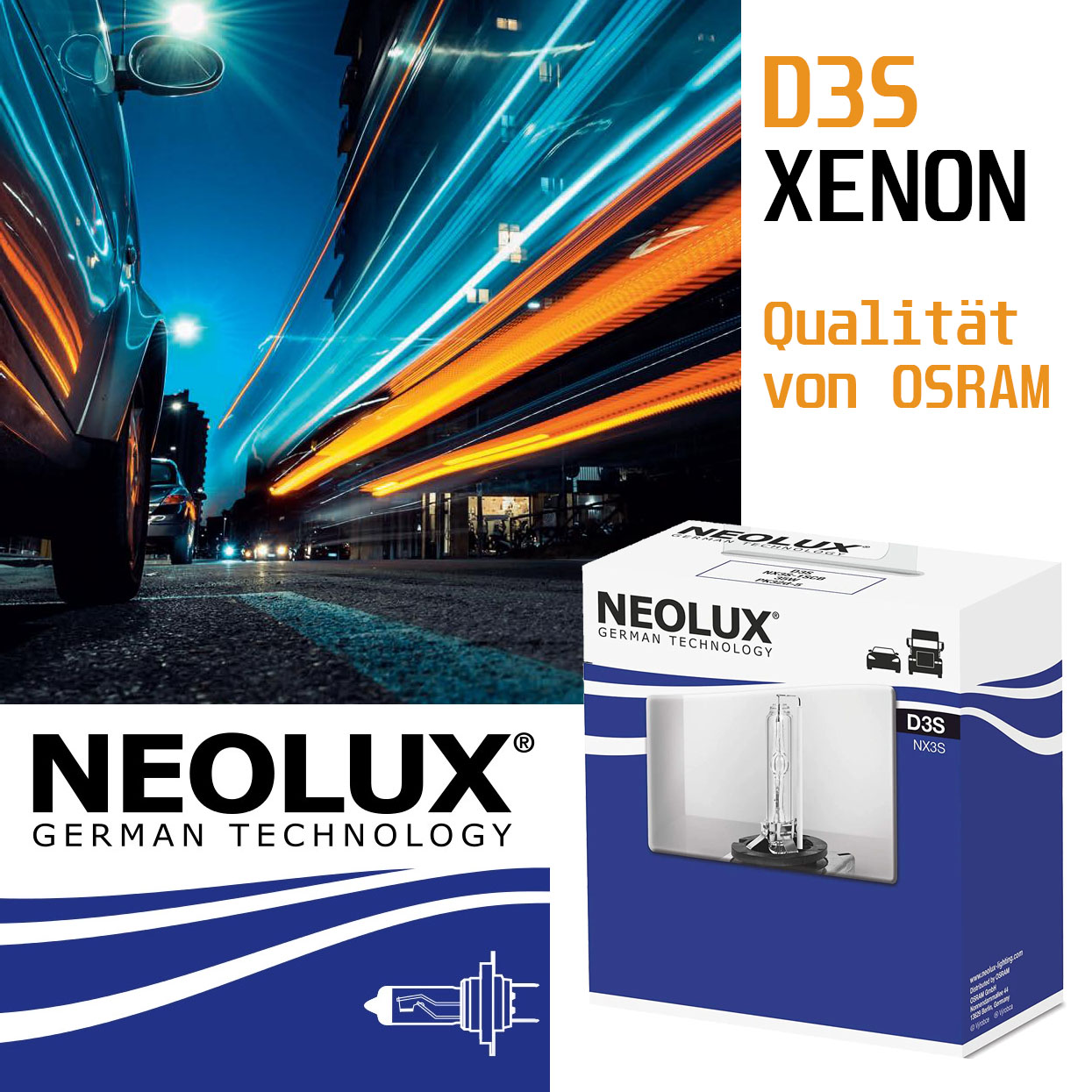 D3S NEOLUX 35W PK32D-5 Xenon Softcover Box