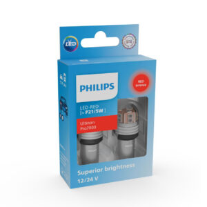 2 Stück Philips P21/5W 12/24V BAY15d Ultinon Pro7000 NOECE