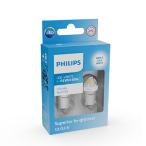 2 Stück Philips R5W/R10W 12/24V BA15s Ultinon Pro7000 NOECE