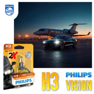 2 Stück H3 PHILIPS VISION Autolampen 30% mehr Licht