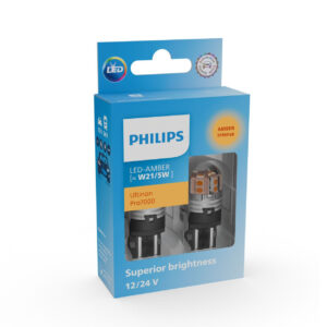 2 Stück Philips W21/5W 12/24V W3x16q Ultinon Pro7000 NOECE