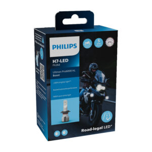 H7 Philips Moto 12V 20W Ultinon Pro6000 Boost 5800K +300%