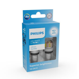2 Stück Philips P21W 12/24V BA15s Ultinon Pro7000 NOECE