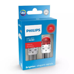 2 Stück Philips LED P21W 12V 2,3W Ultinon Pro6000 SI Red Intense NOECE